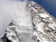 01 Clouds Still Cover K2 North Face Early Afternoon From K2 North Face Intermediate Base Camp 4462m.jpg